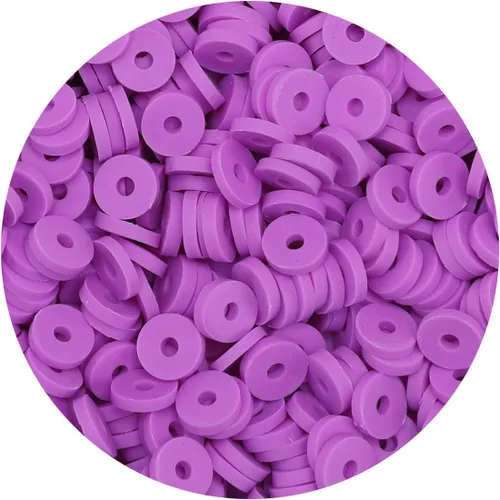 Miniatura 7 de Bundooraking - 2000 piezas Cuentas de arcilla verde (6 mm) para hacer joyas, cuentas Heishi para pulseras, collares y aretes, accesorios