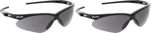 Miniatura 6 de MCR Safety Gafas de Seguridad MP118 Lentes de Policarbonato con Espejo Azul con Protección UV y Revestimiento Resistente a Rayones, Marco Negro, 1