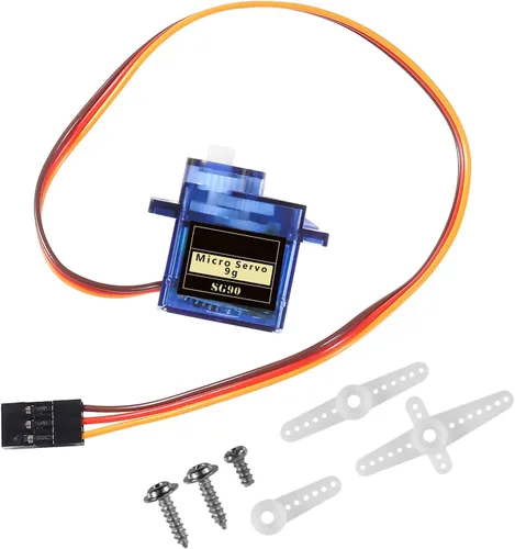 Miniatura 6 de DIANN 6pcs SG90 9G Micro Servo Motor Kit para RC Robot Brazo Caminar Helicóptero Avión Coche Barco Control con Cable M-F