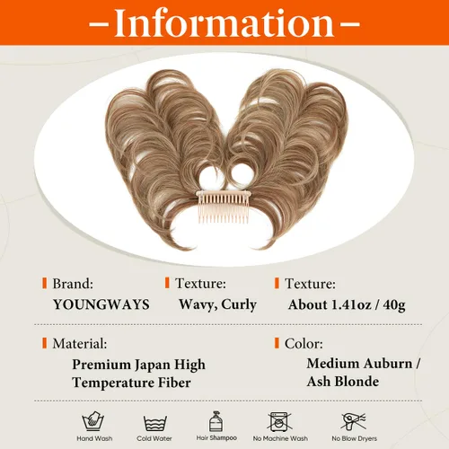 Miniatura 30 de Postizo de Cabello de Moño Desordenado Peine Lateral Clip en Moño de Cabello Postizo para Mujeres Corto Natural Liso Estilos Versátiles Ajustables