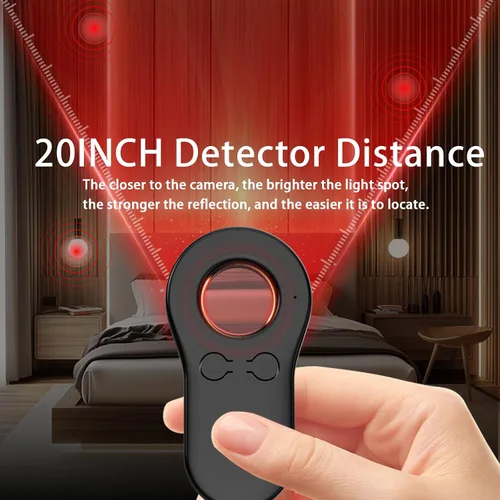 Miniatura 6 de Detector de cámara oculta, protector de privacidad portátil para usuarios solos, viajeros, viajes en coche, alquileres, buscador de cámara antiespía