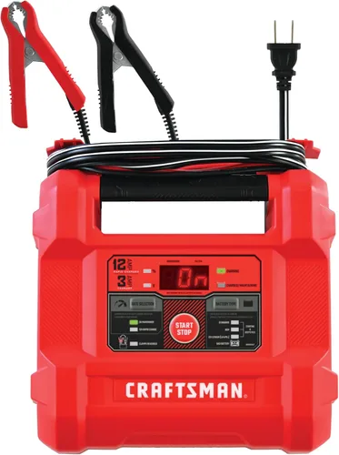 CRAFTSMAN Cargador y Mantenedor de Batería de Auto 12A, Solución 4-en-1, Probador de Batería, para Baterías de 6V/12V de Deportes Acuáticos,