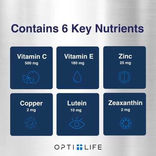 Miniatura 4 de Opti + AREDS 2 Suplementos Suplementos para la visión y la salud ocular para adultos Incluye luteína, zeaxantina, zinc y vitamina C para apoyo