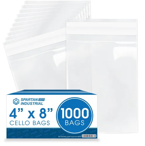 Miniatura 13 de Spartan Industrial - (1000 unidades) Bolsas de celofán transparentes resellables de 10 x 18 cm para joyería, regalos, favores de fiesta