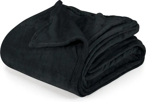 Miniatura 53 de Utopia Bedding Manta de forro polar negro, tamaño individual, ligera, mullida, suave, antiestática de microfibra (60 x 80 pulgadas)