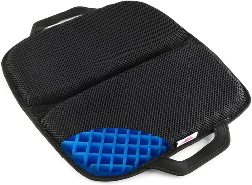 FOMI Cojín de asiento portátil de gel de alta calidad | (15 x 17 pulgadas) | Cómodo cojín ortopédico para automóvil, silla de oficina, silla de