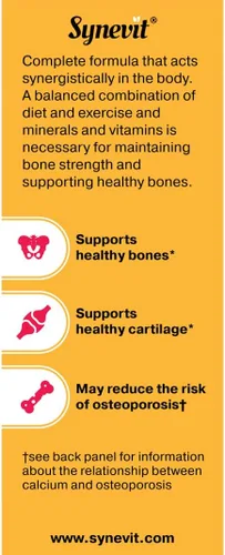Miniatura 5 de Osteofect Complejo de apoyo óseo, calcio orgánico con vitamina D3 y K2, magnesio y zinc, apoya huesos y dientes saludables, 60 cápsulas vegetales