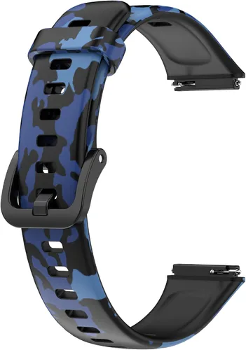 Miniatura 8 de FitTurn Paquete de 5 bandas deportivas ajustables de goma de silicona con estampado de camuflaje, accesorios para HUAWEI Band 7/Honor Band 7 Fitness