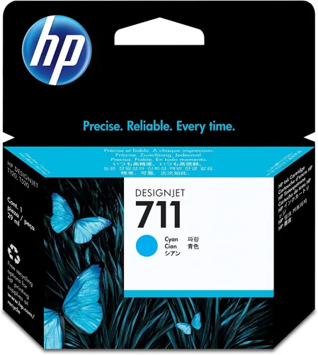 Miniatura 8 de HP 711 Cartucho de tinta negra genuino de 38 ml (CZ129A) para impresoras de plotter de gran formato DesignJet T530, T525, T520, T130, T125, T120