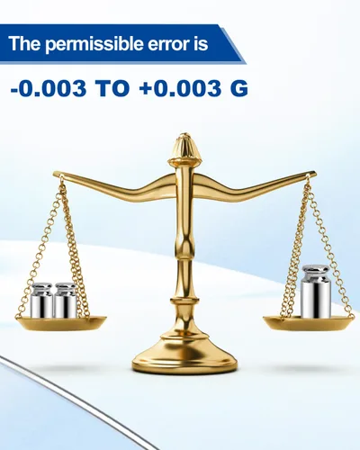 Miniatura 4 de UCEC Pesos de calibración para báscula digital, pesos de 50 g, peso de balance de acero inoxidable de precisión para laboratorio, calibración