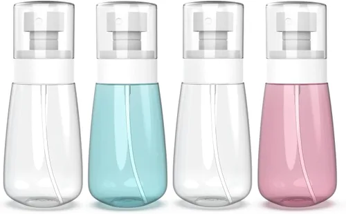 Miniatura 8 de RELANOR Paquete de 2 botellas de aerosol pequeñas tamaño viaje 60ml/2oz - Mini botellas de aerosol vacías de niebla fina - a prueba de fugas