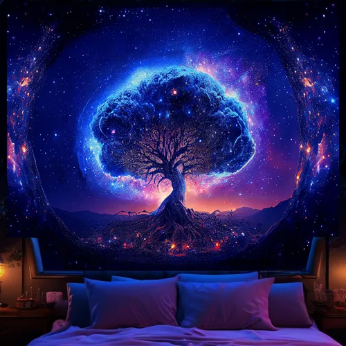 Miniatura 13 de Tapiz de Pared de Ciudad Anime Punk para Dormitorio, Tapices Japoneses Futuristas de Calle Nocturna de Neón Ciberpunk Estéticos, Fondo