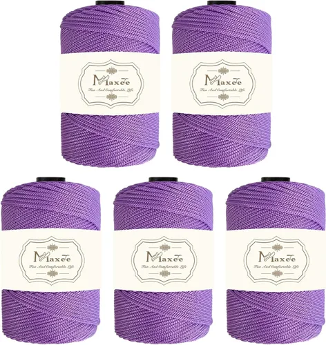Miniatura 76 de Cordón de macramé premium de poliéster 3 mm × 218 yardas, cordón de macramé 100% polipropileno de 3 mm, ideal para crochet, colgadores de pared, 30