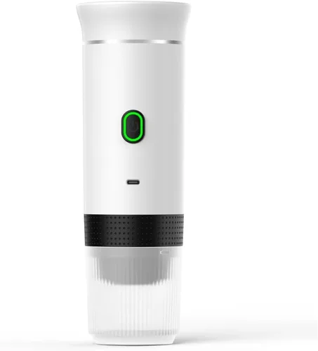 Miniatura 8 de Cafetera portátil de viaje, máquina de café a pilas, máquina de café espresso de una sola porción para campamento, automóvil, RV, senderismo