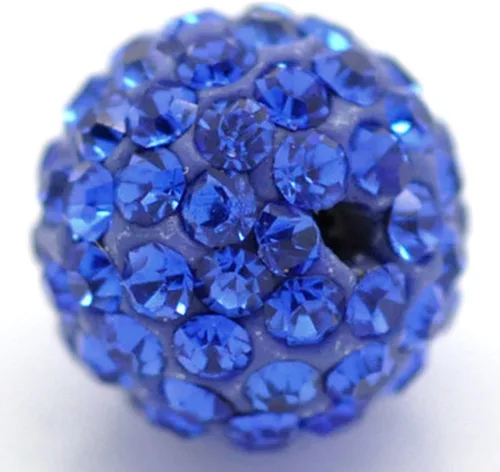 Miniatura 23 de RUBYCA Pave - Cuentas de arcilla de cristal checo para joyería Shamballa (20 unidades, 0.472 pulgadas, morado claro)