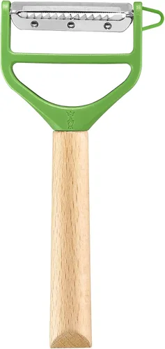 Miniatura 3 de OPINEL - Pelador de mango de madera T-Duo - Cuchillas de acero inoxidable - Agarre cómodo - 1 cuchilla microdentada para pelar + 1 cuchilla