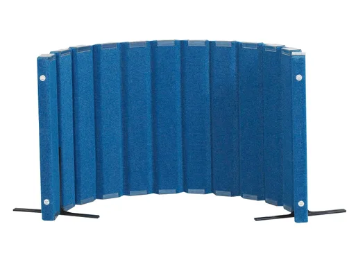 Angeles Divisor silencioso de 30" x 6' con paneles de amortiguación de sonido, pared separadora de habitación independiente, azul