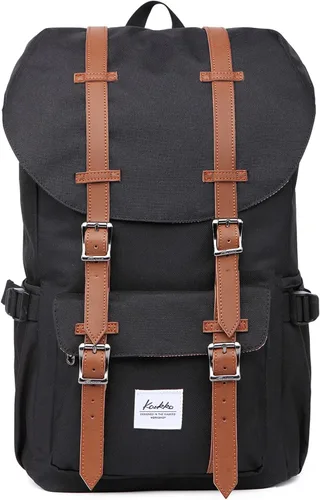 Mochila para laptop Kaukko, senderismo y campamentos, mochila universitaria grande casual, mochila de hombro con capacidad para una laptop y Nailon