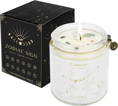 Miniatura 17 de Vela de Tarro del Signo del Zodíaco, Géminis, Aroma a Lavanda