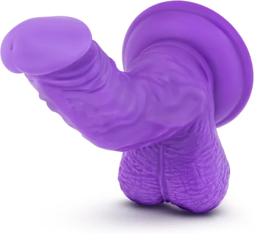 Miniatura 4 de Blush Ruse Magic Stick - Consolador realista de silicona de 7 pulgadas, estimulante del punto G y P, polla curva con bolas, compatible con arnés