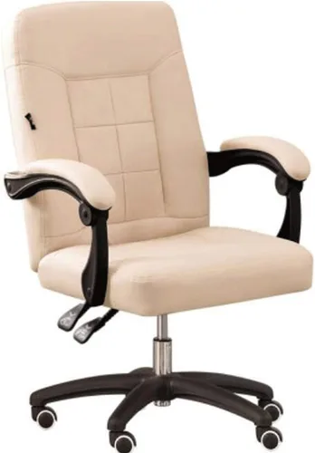 YYDS Silla de juegos de moda para niñas, silla ejecutiva ergonómica en casa, oficina en vivo, silla giratoria de respaldo alto con reposabrazos Beige