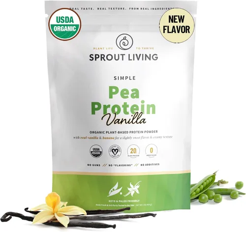 Miniatura 10 de Sprout Living - Proteína en polvo de semillas de calabaza orgánica, sin sabor, 20 gramos de proteína vegetal sin edulcorantes artificiales, sin