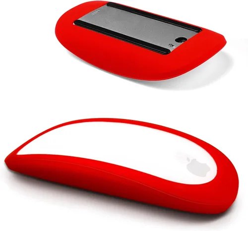 Miniatura 9 de Magic Mouse - Funda de silicona para Apple Magic Mouse 1 y 2, color rosa Suave piel de silicona ultrafina, resistente al polvo, absorbe los rosado