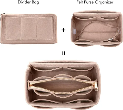 Miniatura 3 de Surblue Organizador de bolso para bolsos, organizador de bolsas de fieltro para bolso, organizador de bolsas de mano, inserto moldeador