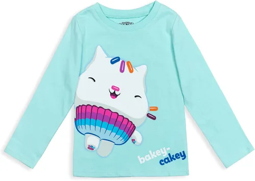 Miniatura 3 de Dreamworks Gabby's Dollhouse MerCat Cakey Cat Kitty Fairy Pandy Paws - Paquete de 2 camisetas para niñas de niños pequeños a niños pequeños