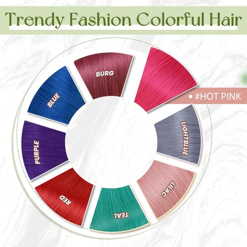 Miniatura 6 de RUNATURE Extensiones de cabello humano color rosa con cinta adhesiva, 12 pulgadas, 0.71 oz, 10 unidades, extensiones de cabello humano color rosa