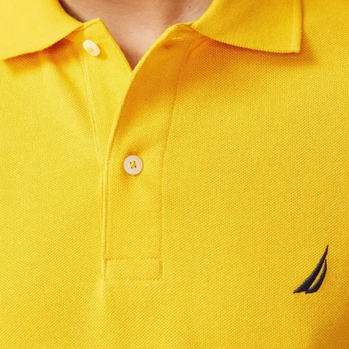 Miniatura 147 de Nautica playera polo clásica de mangas cortas, color sólido, para hombre