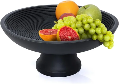 Folkulture Frutero de madera para encimera de cocina | Cesta grande de frutas de plátano ecológica de 12 pulgadas para cocina | Tazón de madera