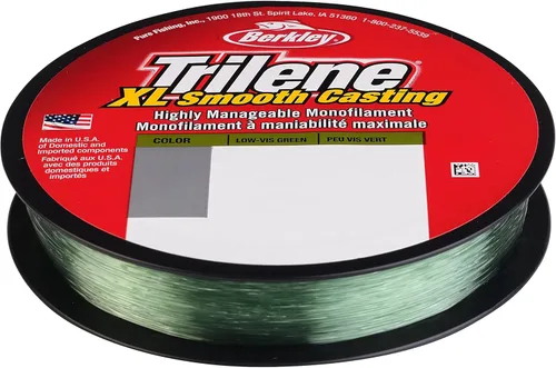 Miniatura 5 de Berkley Trilene XL - Sedal de pesca monofilamento Verde (Low-Vis Green)