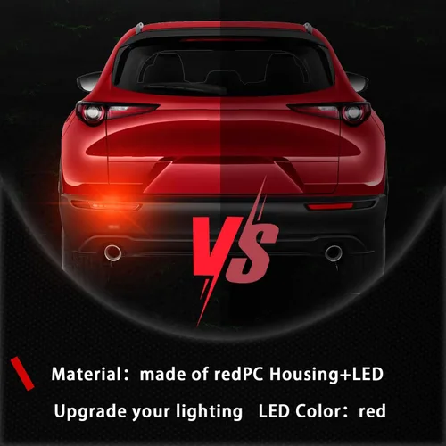 Miniatura 3 de Reflectores LED ahumados para parachoques trasero, luz trasera de freno antiniebla, lámparas de señal de giro secuencial, accesorios compatibles