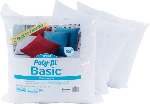 Miniatura 8 de Fairfield Poly-Fil Basic, rellenos de almohada personalizables, rellenos de almohada para almohadas decorativas, almohadas de viaje y decoración