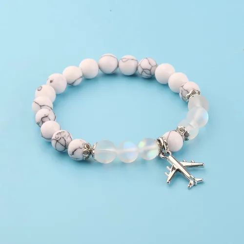 Miniatura 6 de FUSTMW Pulsera de avión, colgante de avión, joyería para asistente de vuelo, regalos de graduación para aviación, viajero, regalos seguros