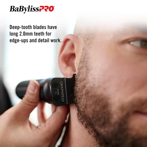 Miniatura 4 de BaBylissPRO Replacement Blades, Deep-Tooth T-Blades for Outlining Hair Trimmers