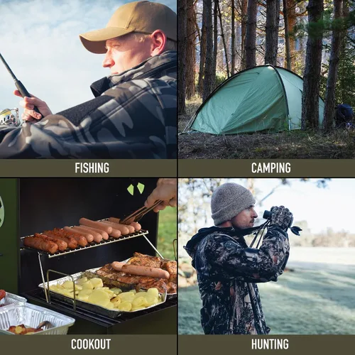 Miniatura 5 de Rothco Taburete de campamento plegable ligero – Silla de camping portátil y compacta – Ideal para pesca, caza, senderismo, viajes, barbacoa y otras