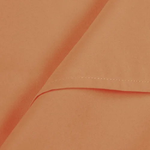 Miniatura 6 de BEDSUM - Sábana bajera de microfibra con bolsillo profundo para colchón, resistente a las arrugas, la decoloración y las manchas Naranja pálido