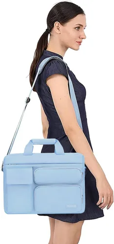 Miniatura 7 de MOSISO - Bolsa de hombro para portátil de 15.6 pulgadas, funda para computadora de 15-15.6 pulgadas compatible con MacBook Pro de 16 pulgadas, HP