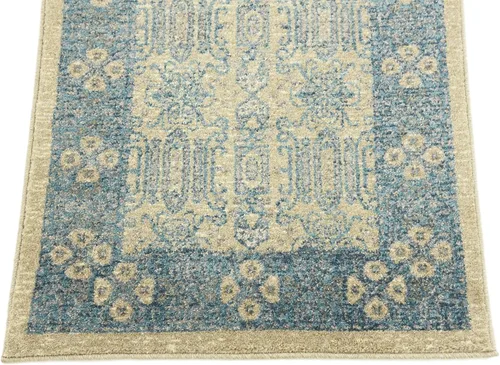 Miniatura 9 de Unique Loom Salzburg Collection - Alfombra clásica de diseño tradicional de inspiración oriental, 2 x 3 pies, color beige y azul