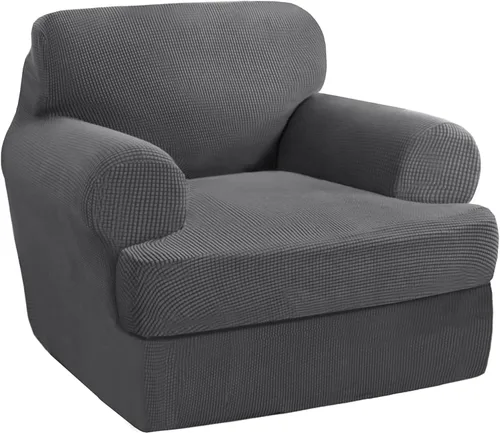 Miniatura 17 de Fundas elásticas para sofá de gama alta con fundas de cojín de asiento en T separadas, fundas de sofá jacquard de elastano, protector de muebles