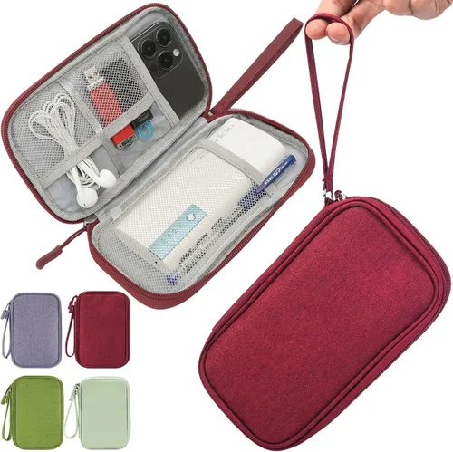 Miniatura 8 de CAAORDKSO Estuche Organizador Electrónico, Estuche Organizador de Cables de Viaje, Estuche Organizador de Accesorios Electrónicos, Estuche