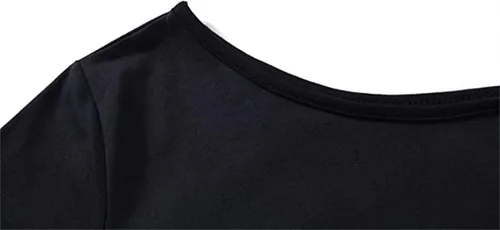 Miniatura 23 de MAGICMK - Camiseta casual para mujer, con estampado de labios y hombro descubierto, talla extragrande