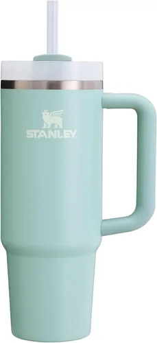 Miniatura 113 de Stanley Quencher H2.0 - Vaso de acero inoxidable con asa, pajilla y tapa FlowState giratoria de 3 posiciones; aislamiento térmico, sin BPA; apto