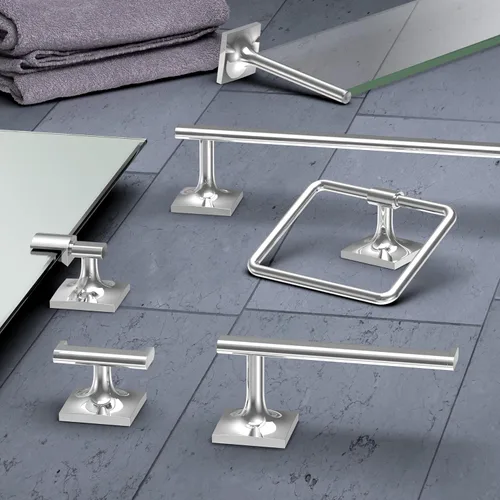 Miniatura 2 de Gatco 5586 Waterline - Estante de cristal, cromado