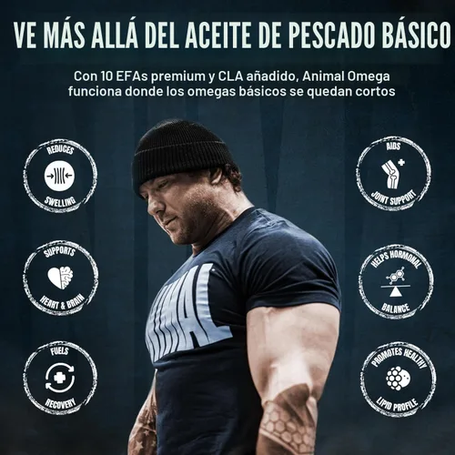 Miniatura 4 de Animal Advanced Ácidos grasos Omega 3 - 3500 mg EPA DHA Aceite de pescado Omega 3 Suplemento para mujeres y hombres Mezcla de alta potencia con CLA
