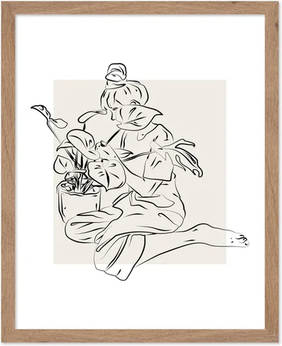 Miniatura 31 de Poster Master Póster de peonías – Estampado de flores retro – Ilustración floral – Ilustración en blanco y negro – Diseño de línea y abstracto