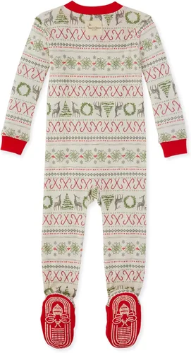 Miniatura 2 de Burt's Bees Baby - Pijama para niña, con cremallera delantera y pies cerrados antideslizantes, de algodón orgánico 100%, para niñas pequeñas