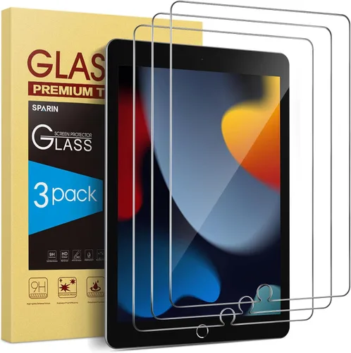 Miniatura 9 de SPARIN mica protectora para iPad Pro de 10.5 - Vidrio templado de doble protección, compatible con lápiz Apple, apto para funda, de borde redondo